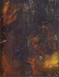 Kliff-Landschaft mit Drache